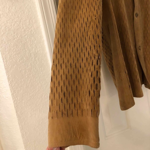 Vintage 70-80's a Robert Lewis idea Men's Suede Shirt Size: 42 - Picture 7 of 15